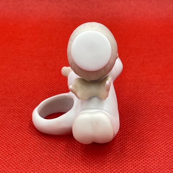 👼🏻1982 Enesco Joy To The World Angle Candle Climber - Picture 4 of 6
